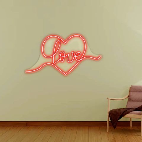 Heart Light Up Sign LED Neon Light