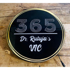 Round Acrylic LED Name Plate Design 