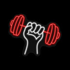 Barbell Neon Sign Workout LED Gym Neon Light 