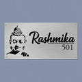 Personalized Metal Name Plate for Home – Waterproof Shiv Ji Design Steel LED Name Plate - Harshita Craft