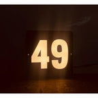 Acrylic LED Home Number Plate Design for House