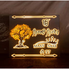 Acrylic Personalised Tree Design Villa LED Name Plate