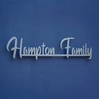 Personalized Weatherproof Minimal Laser Cut Metal Name Plate for Home - Harshita Craft