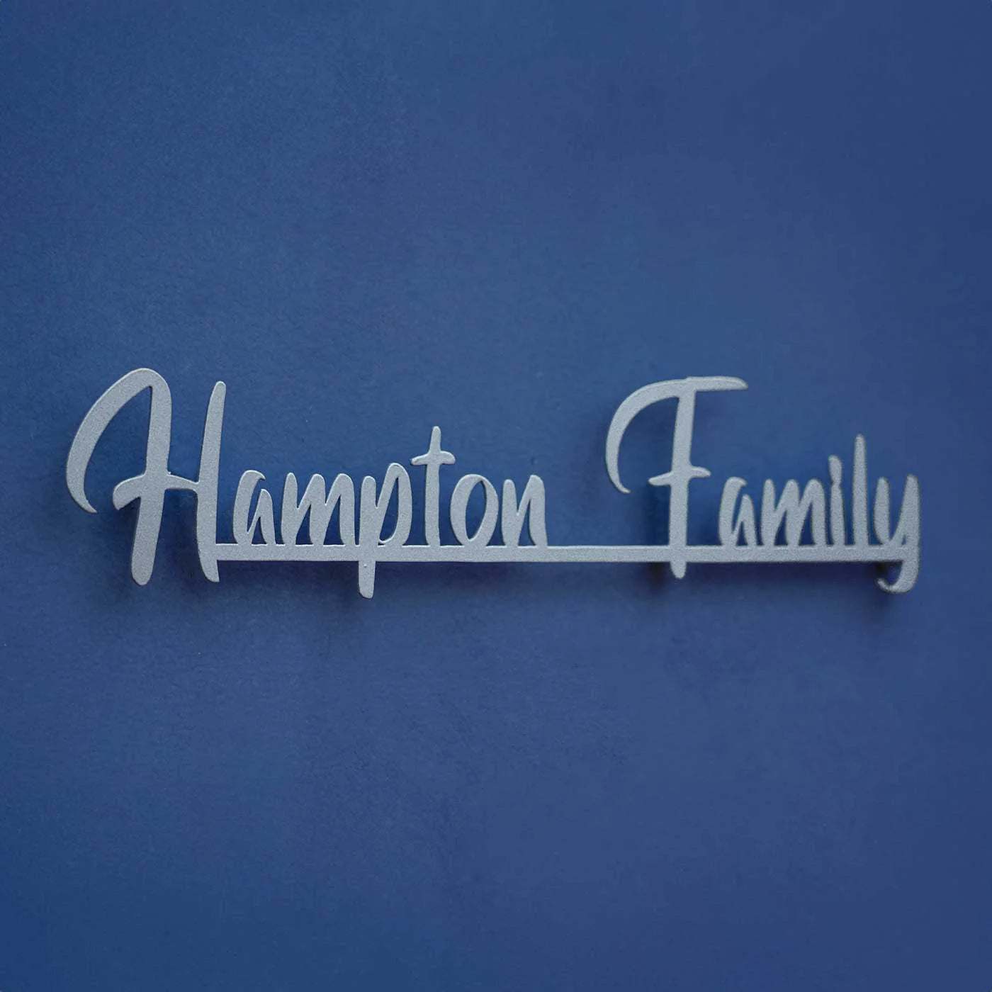 Personalized Weatherproof Minimal Laser Cut Metal Name Plate for Home - Harshita Craft
