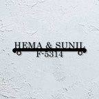 Personalized Laser Cut Metal Name Plate for Home – Elegant Steel Design - Harshita Craft