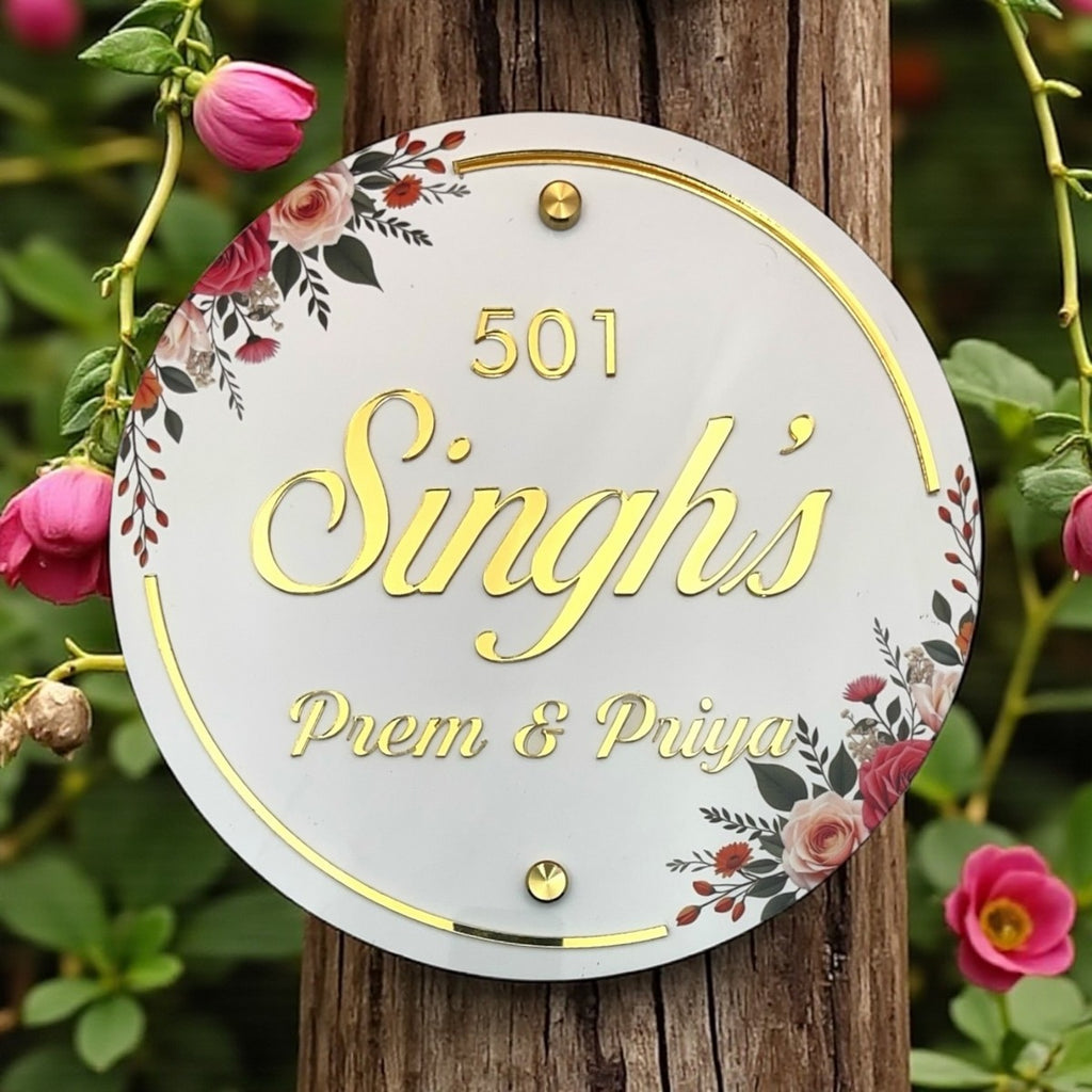 UV Printed ACP Based Acrylic Name Plate
