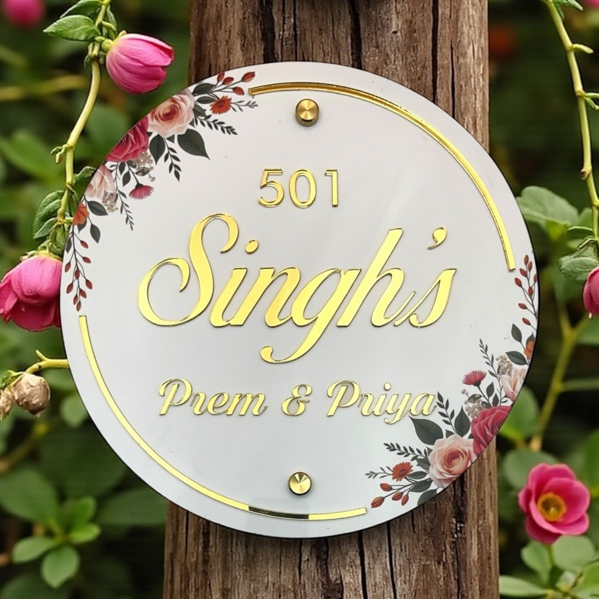 UV Printed ACP Based Acrylic Name Plate