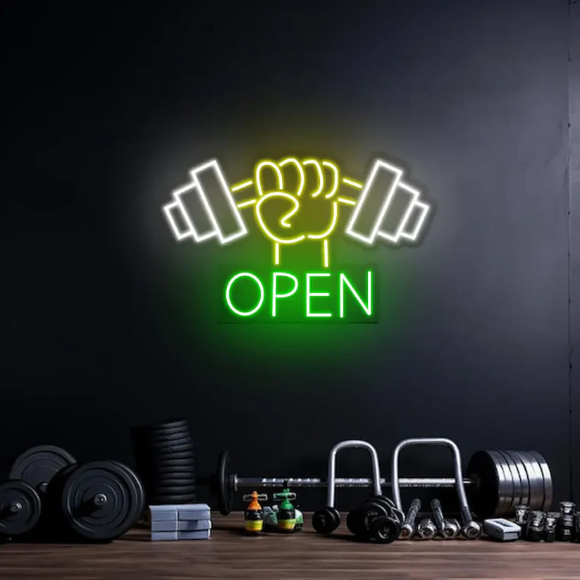 Gym Open Neon Sign – LED Neon Light