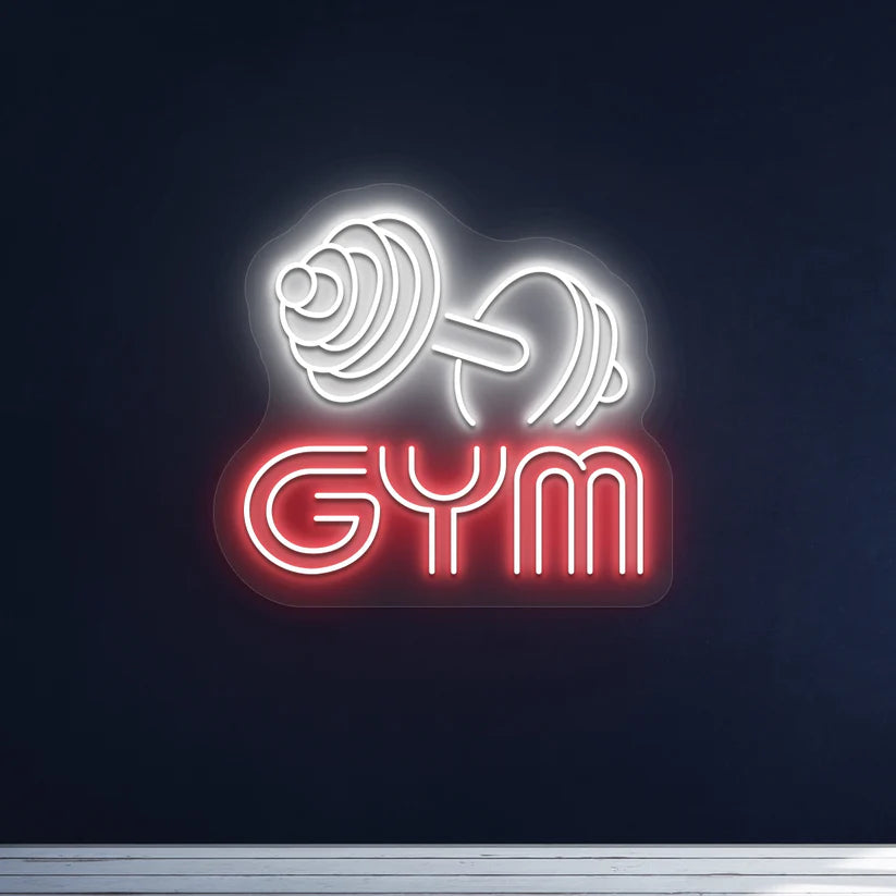 Gym Dumbbell Neon Sign – LED Neon Light 