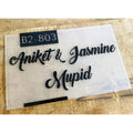 Frosted Acrylic Embossed Letters Name Plate 