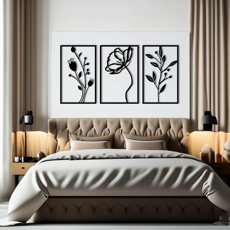 Plant Frames Metal Wall Art Decor