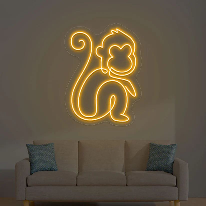 Cheeky Monkey LED Neon Light 