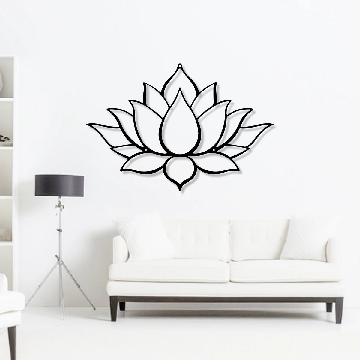 Sacred Lotus Metal Wall Art