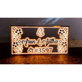 Designer Acrylic LED Name Plate for Home - Harshita Craft