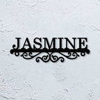 Personalized Laser Cut Minimal Design Metal Name Plate for Home - Harshita Craft