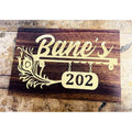 Wooden Texture Acrylic Name Plate 