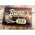 Wooden Texture Acrylic Name Plate 