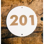 Personalized Acrylic Room Door Number Plate – 3D Embossed Design
