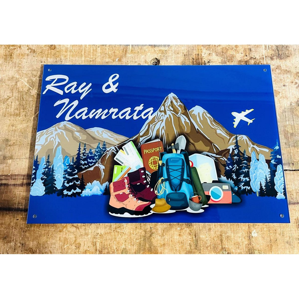 Acrylic Multicolor Home Name Plate