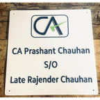 Chartered Accountant Office Acrylic Name Plate Design - Harshita Craft