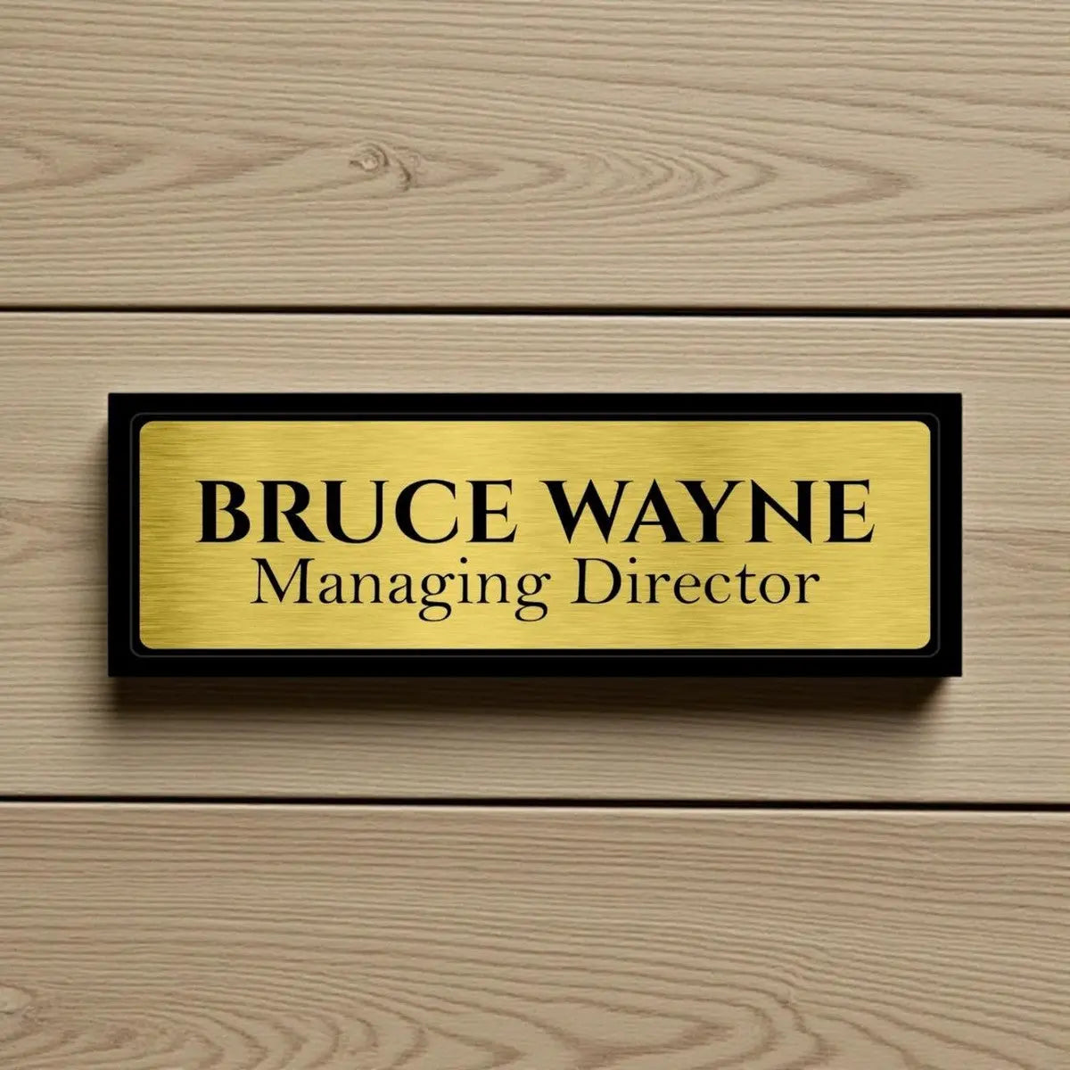 Black ACP-Based Acrylic Name Plate for Home | Custom Acrylic Name Plate Design for Main Door - Harshita Craft