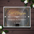 ACP Based UV Printed Wooden Effect Acrylic Name Plate for Home – Sri Nilayam - Harshita Craft