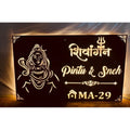 Acrylic LED Villa Nameplate – Waterproof & Personalized - Harshita Craft