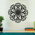 Floral Mandala Metal Wall Art