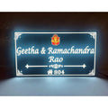 Waterproof Acrylic LED Name Plate for Home | Fancy Acrylic Name Plate Design - Harshita Craft