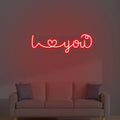 I Love You LED Neon Sign | Romantic Neon Light for Bedroom, Wall & Room Decor - Harshita Craft
