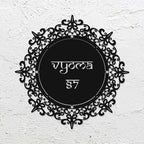 Personalized Laser Cut Round Metal Name Plate for Home - Harshita Craft