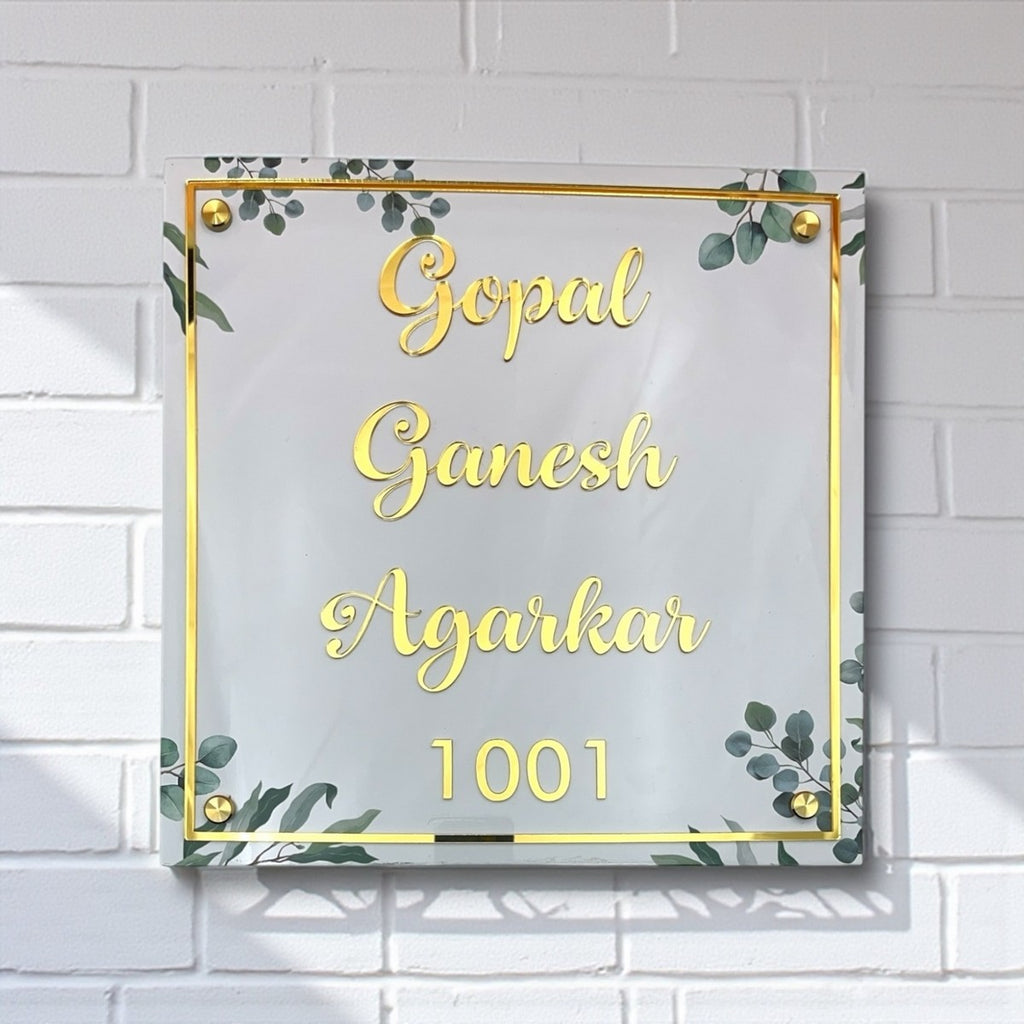 Custom UV Printed ACP Acrylic Name Plate 