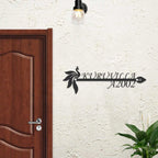 Personalized Metal Name Plate for Home – Religious Theme Laser-Cut Design - Harshita Craft