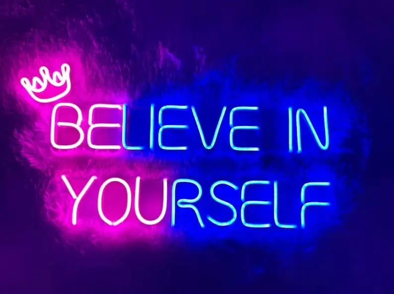 VYNES Believe In Yourself Neon Light - Harshita Craft