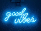 VYNES Good Vibes Neon Light – LED Neon Light Board for Room & Bedroom - Harshita Craft
