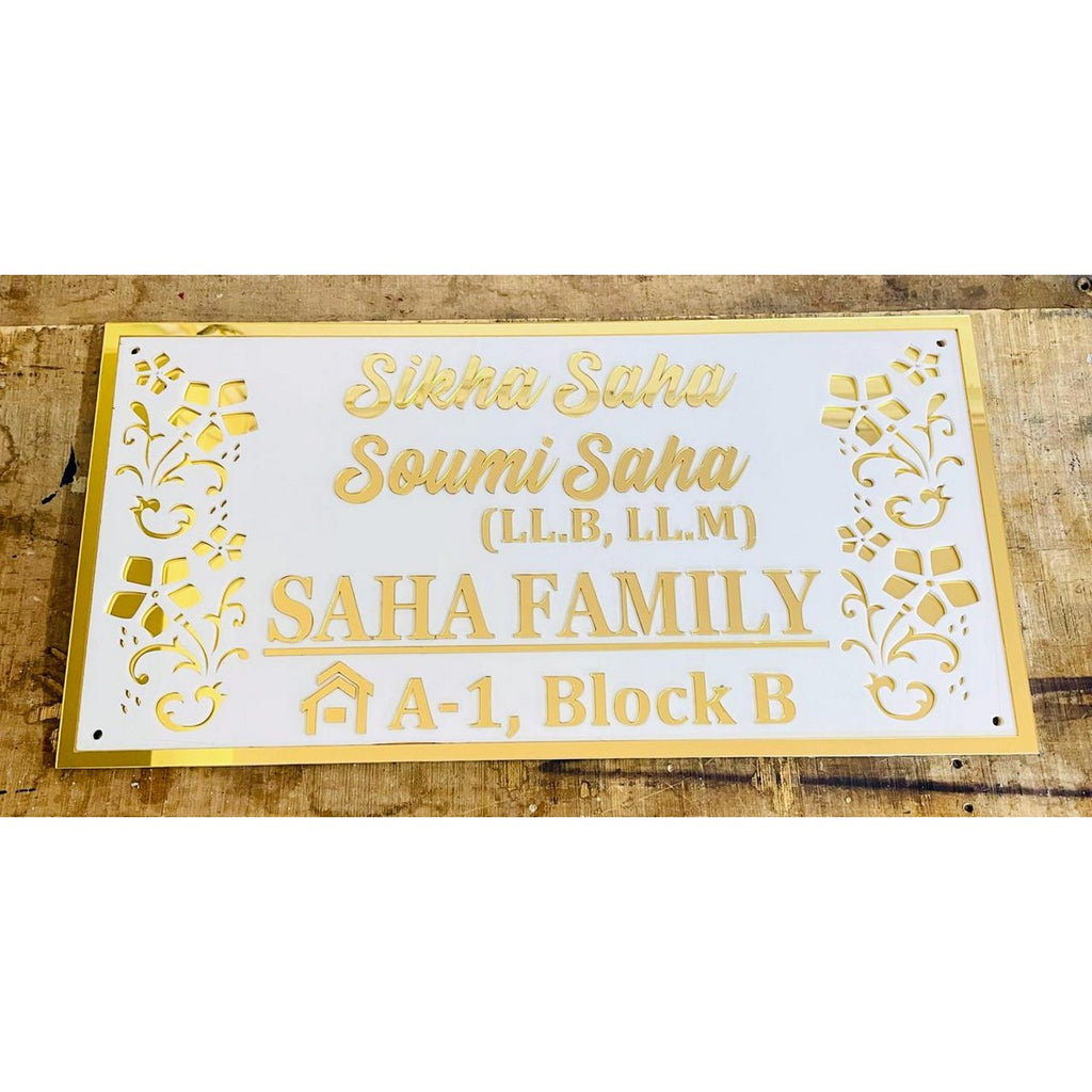 Personalized Acrylic Waterproof Wall Name Plate