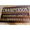 Office Acrylic Personalised Wall Name Plate Design