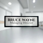 Black ACP-Based Acrylic Name Plate for Home | Custom Acrylic Name Plate Design for Main Door - Harshita Craft