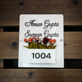  White Acrylic Planter Name Plate 