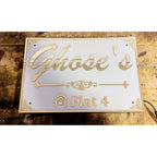 Acrylic LED Home Name Plate