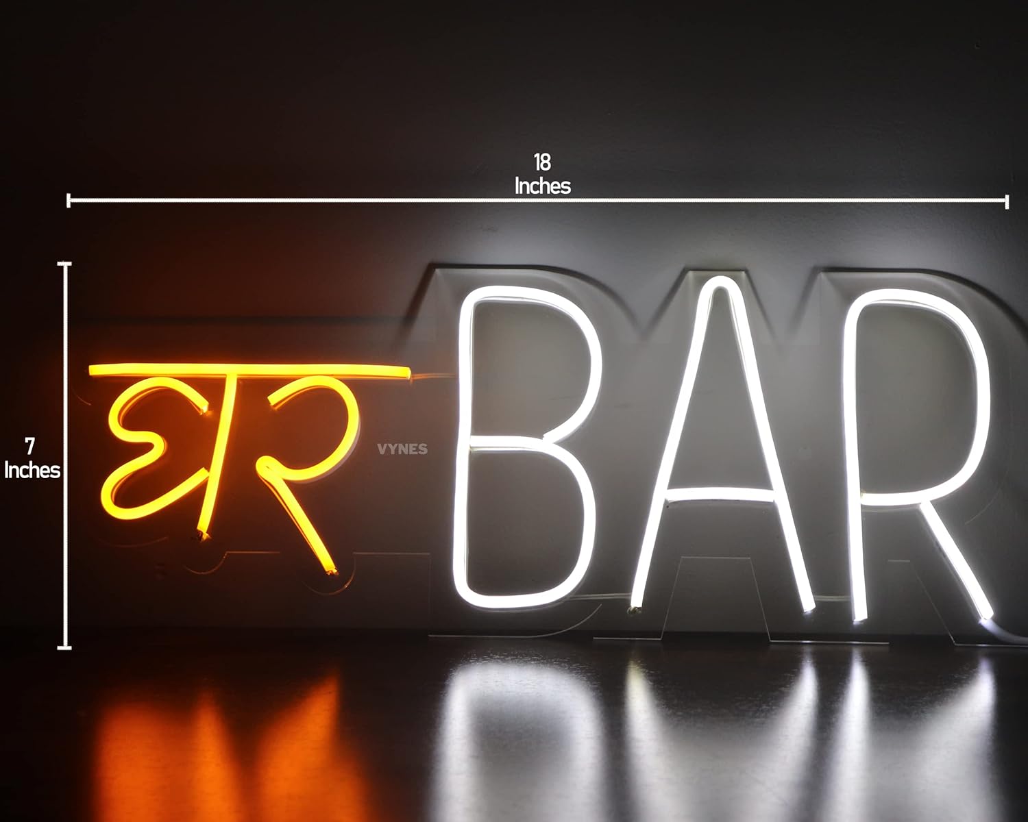 Ghar Bar Neon Light
