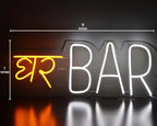 Ghar Bar Neon Light