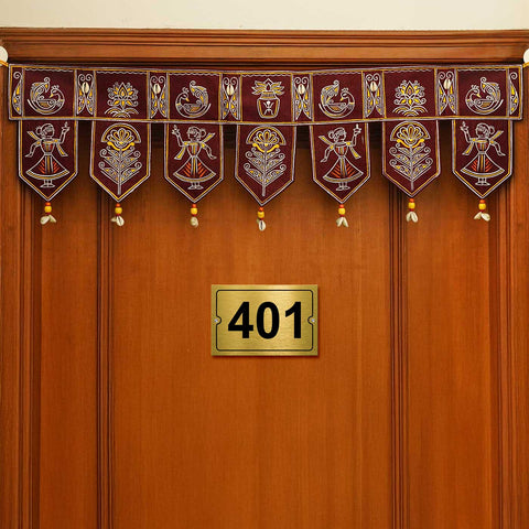 Personalized Rectangle Gold Stainless Steel Metal Name Plate for Home