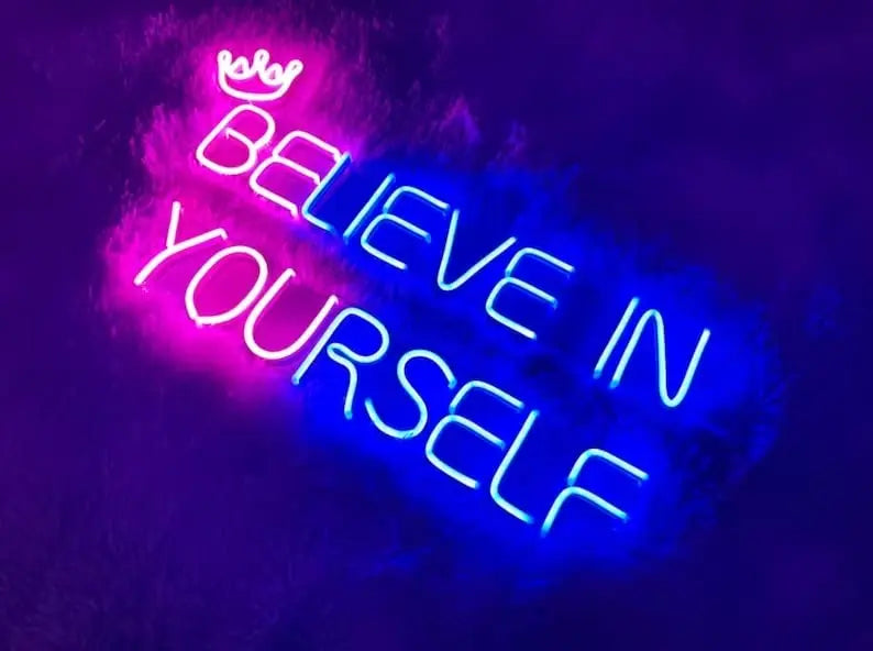 VYNES Believe In Yourself Neon Light - Harshita Craft