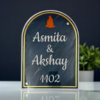 ACP-Based Blue Acrylic Name Plate 