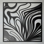 Tiger Stripes Abstract Metal Wall Art