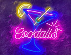Cocktails Neon Light