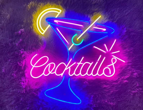 Cocktails Neon Light