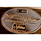 Doctor Acrylic Embossed Letters Waterproof LED Name Plate - Harshita Craft