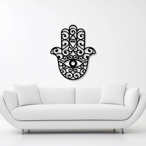 Hamsa Hand Metal Wall Art